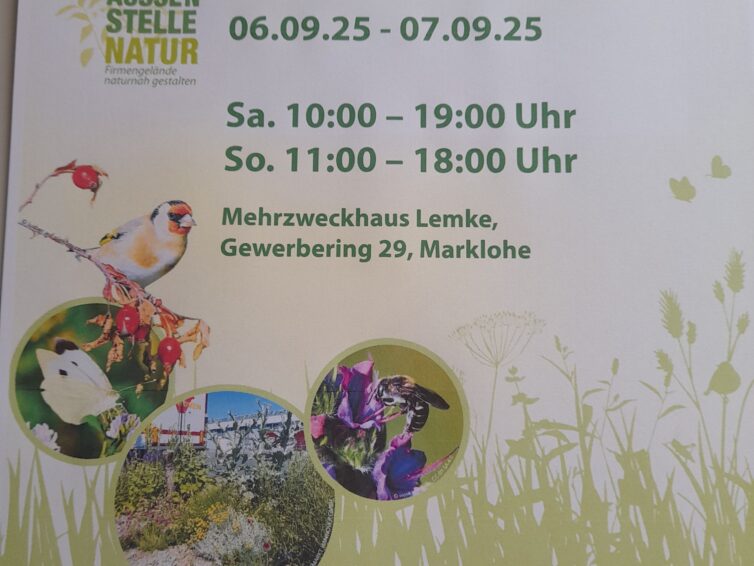 Wanderausstellung „naturnahe Firmengelände“ in Lemke