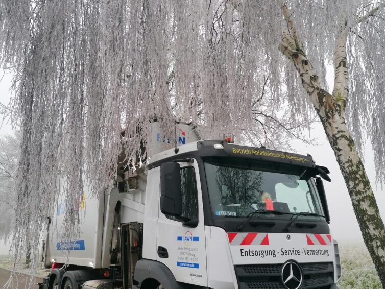 BAWN bereitet sich auf glatte Straßen vor – Gewohnte Leerungszeiten werden nicht garantiert