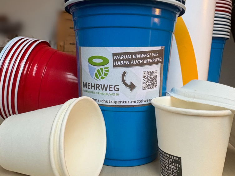 Warum Einweg? Wir haben auch Mehrweg! Endspurt für die Mehrweg-Förderung im Landkreis Nienburg/Weser